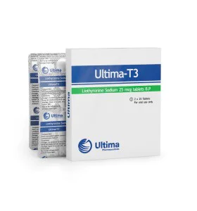 99 Ultima-T3 25 Mcg 50 Tablets Ultima Pharma USA - Image 1